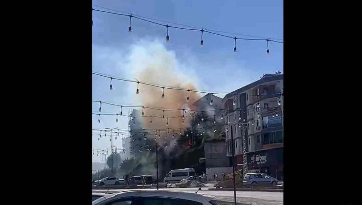 Kepez’de dumanlar bir anda yükseldi..