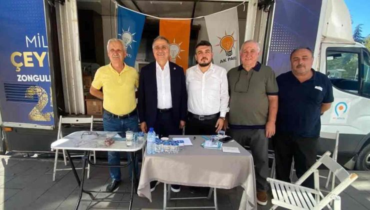 Saffet Bozkurt’tan AK Parti üye standına ziyaret…
